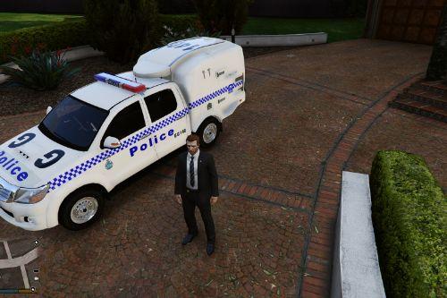 Western Australia Police Toyota Hilux Paddy Wagon